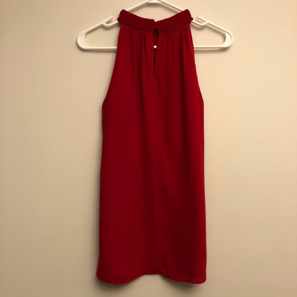 Le Chateau Red Sleeveless Blouse, Size XXS - Picture 4 of 9
